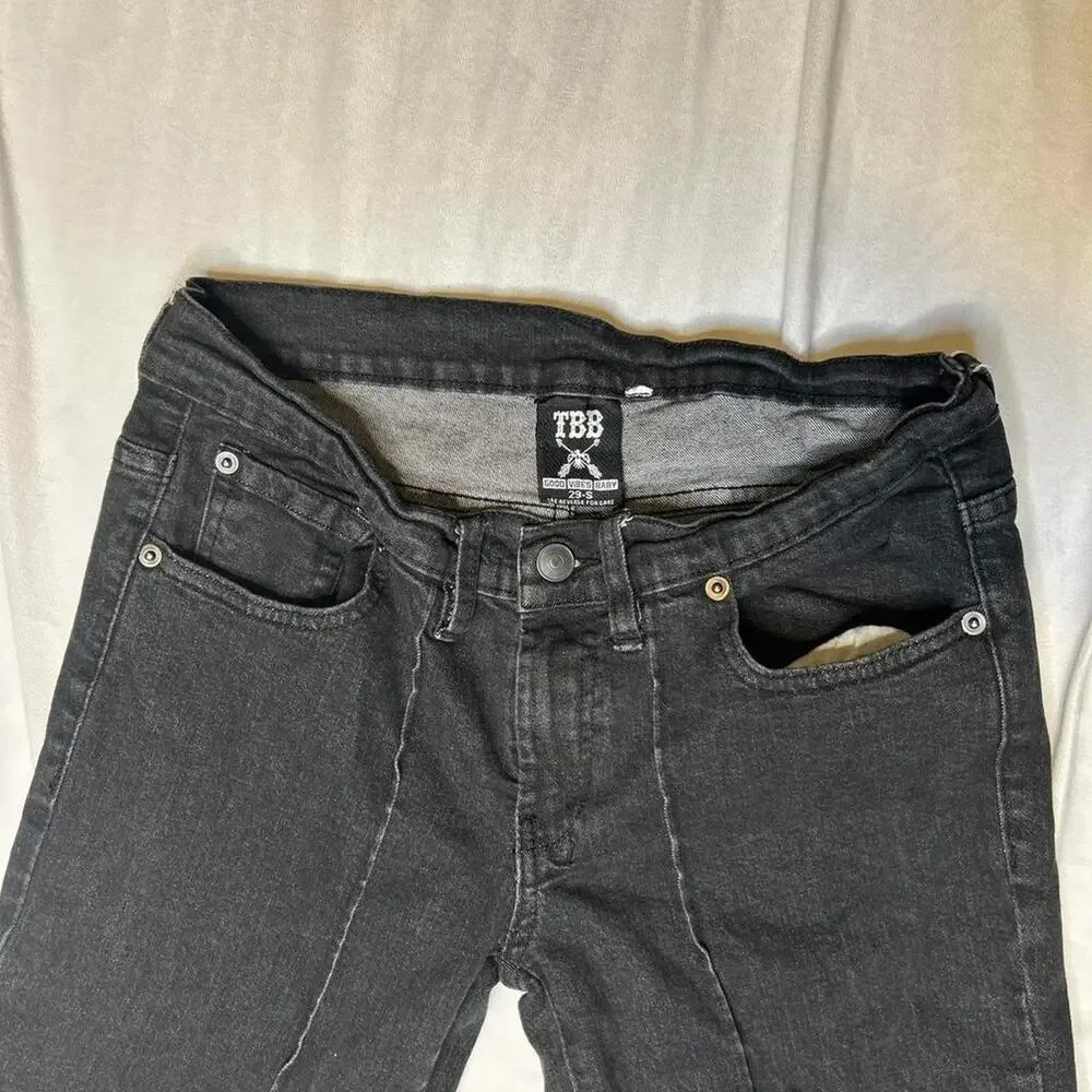 Rock revival wide leg black jeans